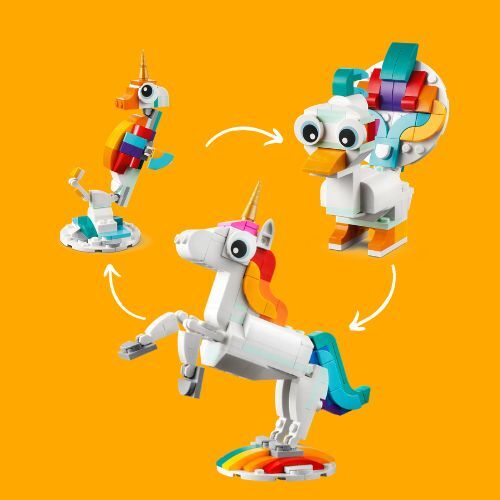 LEGO unicorn that rebuilds into other creatures